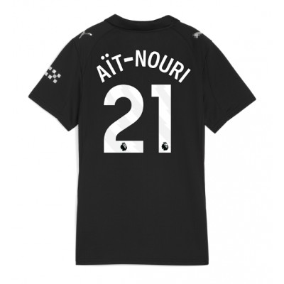 Manchester City Rayan Ait-Nouri #21 Replika Bortatröja Dam 2025-26 Kortärmad Manchester City Rayan Ait-Nouri #21 Replika Bortatröja Dam 2025-26 Kortärmad